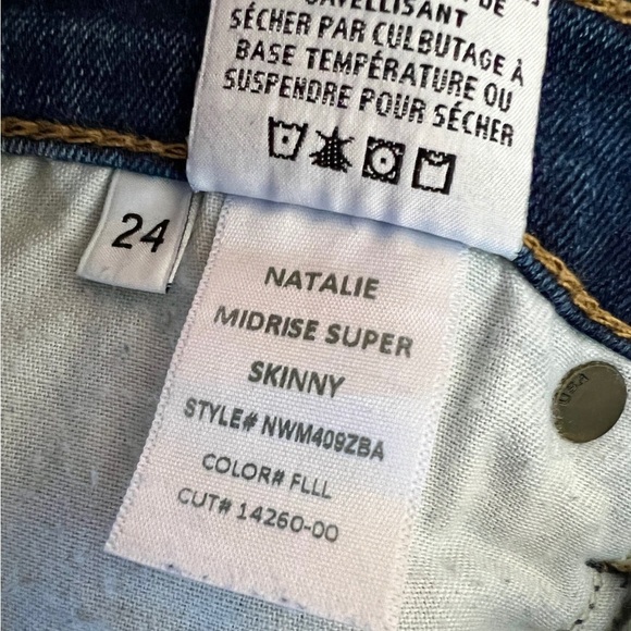 Hudson Natalie Mid-Rise Super Skinny Jean - Size 24 - Picture 9 of 12